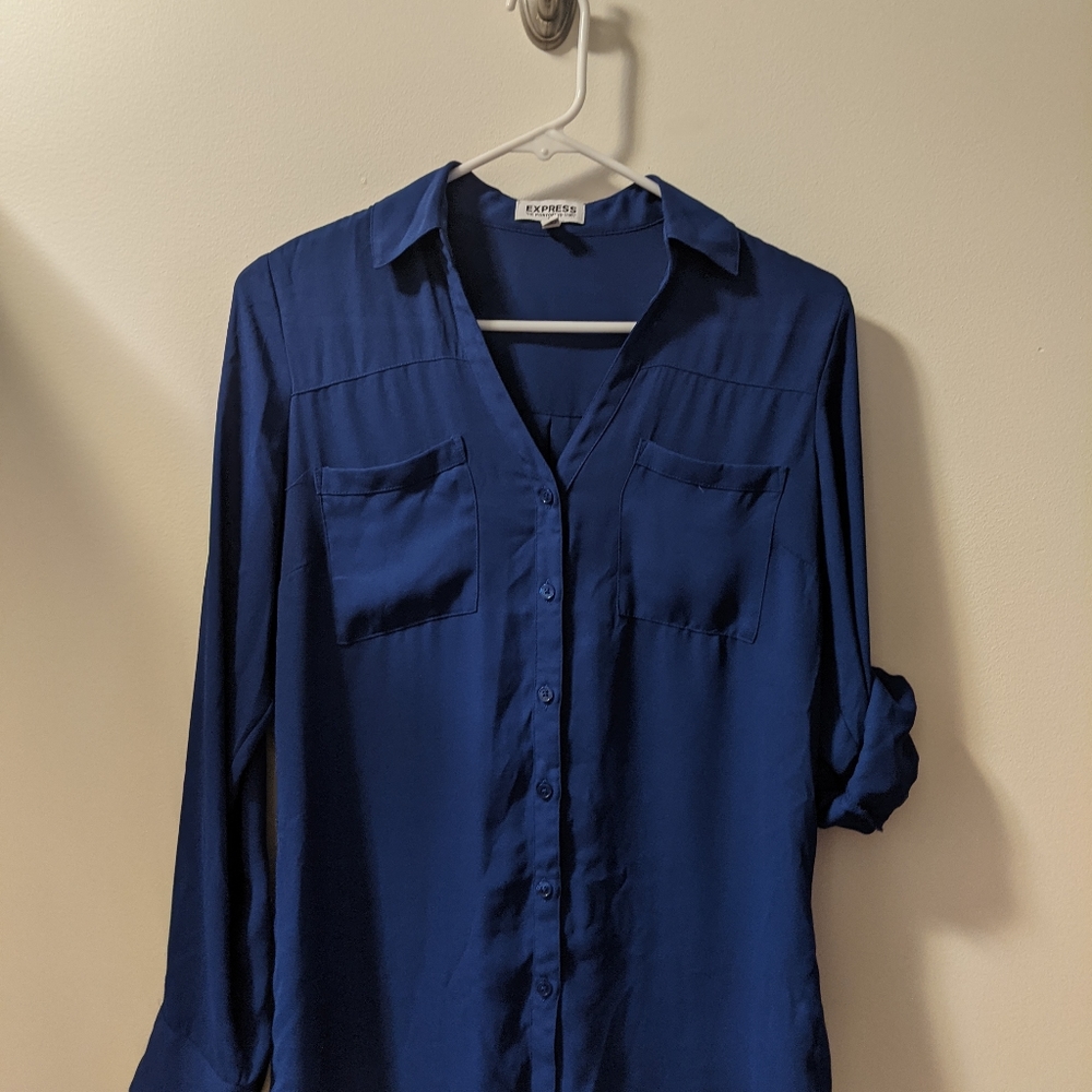 Express button down top
